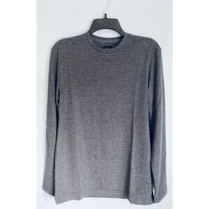 Level Ten Knit Shirt Long Sleeve Gray Small